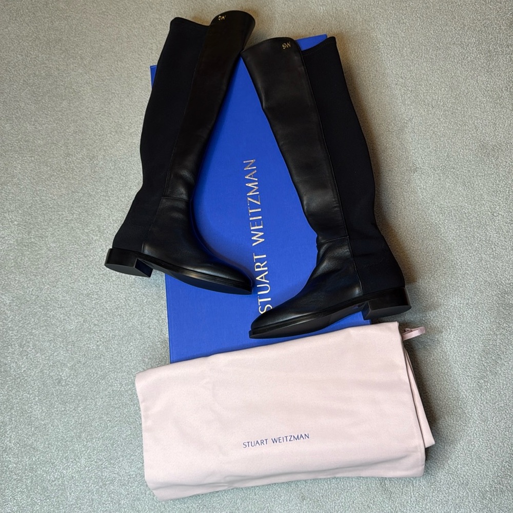 NIB Stuart Weitzman 5050 Black Boots - Picture 10 of 14